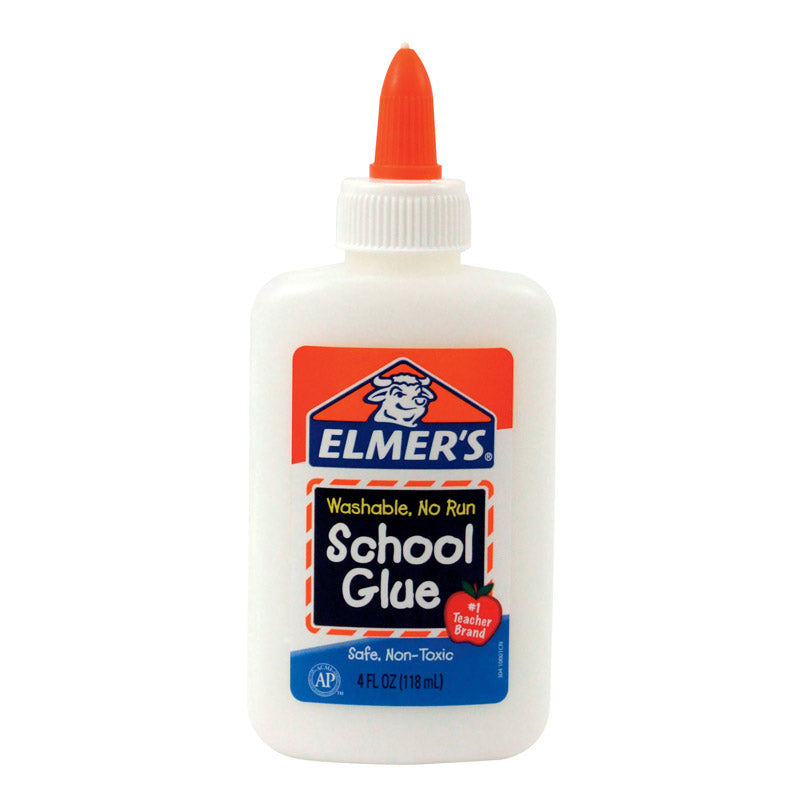 Elmer's Super Strength Polyvinyl acetate homopolymer Clear School Glue 4 oz, Pack of 12