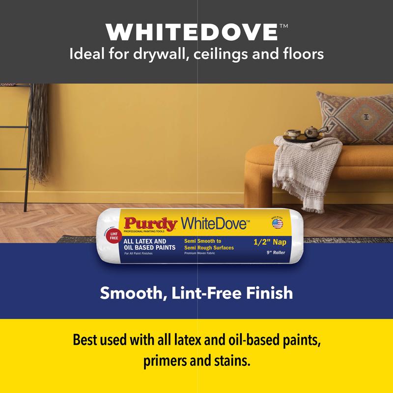 Purdy White Dove 4-1/2 in. W Jumbo Mini Paint Roller Kit Threaded End