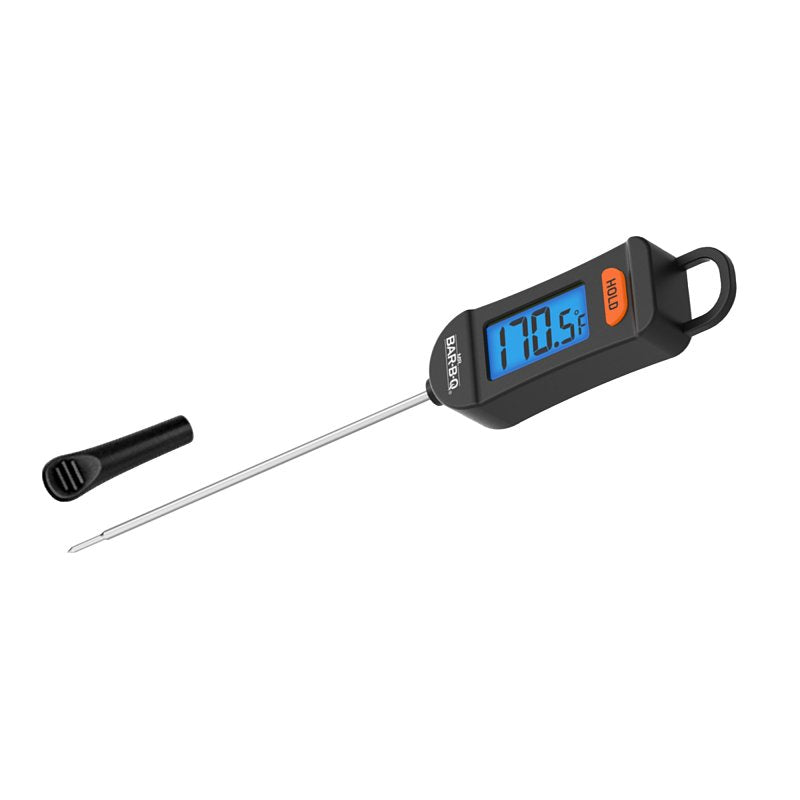 Mr. BAR-B-Q 40390Y Barbecue Thermometer, Digital Display, Stainless Steel Probe Material
