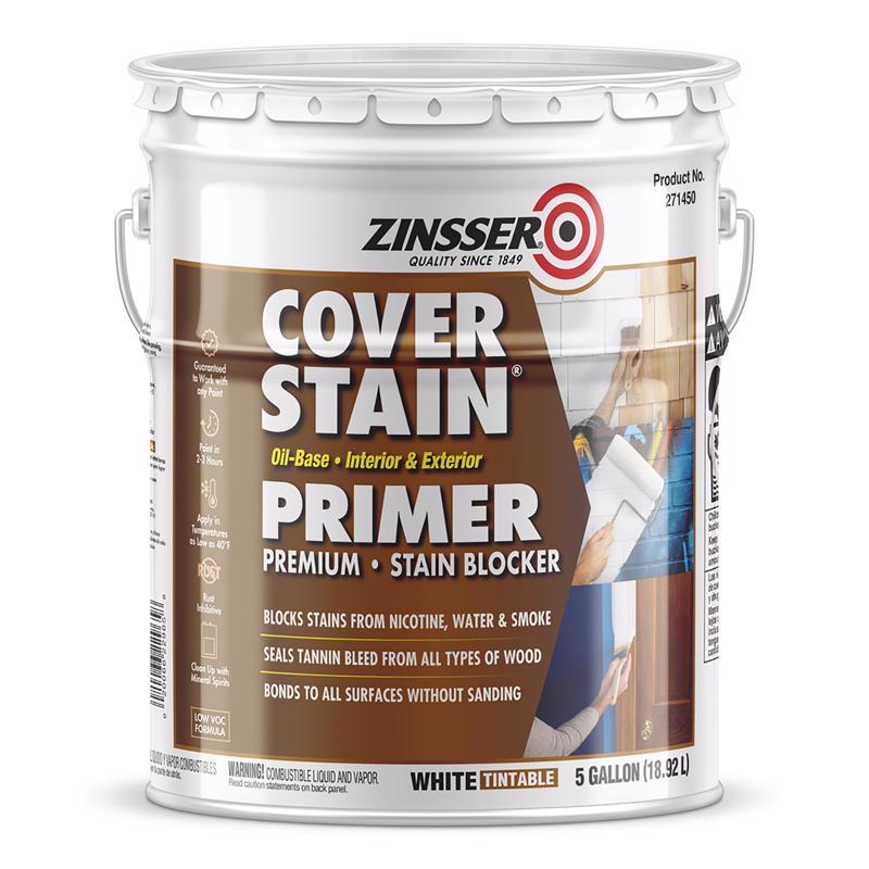 Zinsser Cover Stain White Primer 5 gal