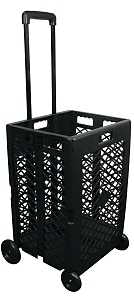 Olympia Tools PACK-N-ROLL Series 85-404 Mesh Rolling Cart, 55 lb, 13 in OAW, 25 in OAH, 17 in OAD, Plastic