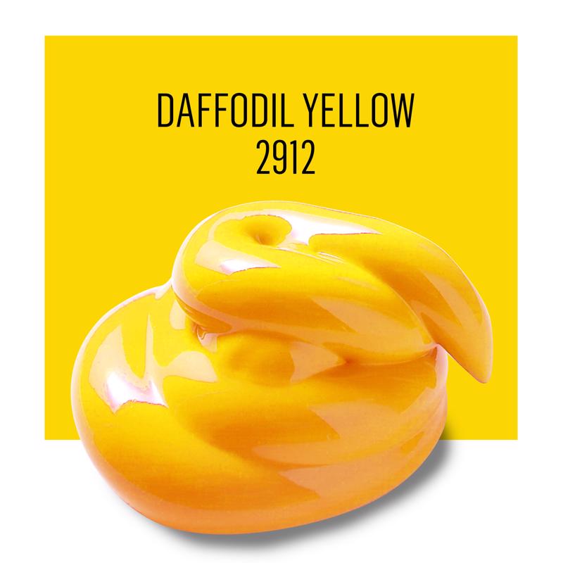 Plaid FolkArt Satin Daffodil Yellow Hobby Paint 2 oz, Pack of 3