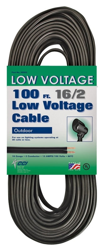 CCI 55213143 Lighting Cable, 16 ga Wire, 2 -Conductor, 100 ft L