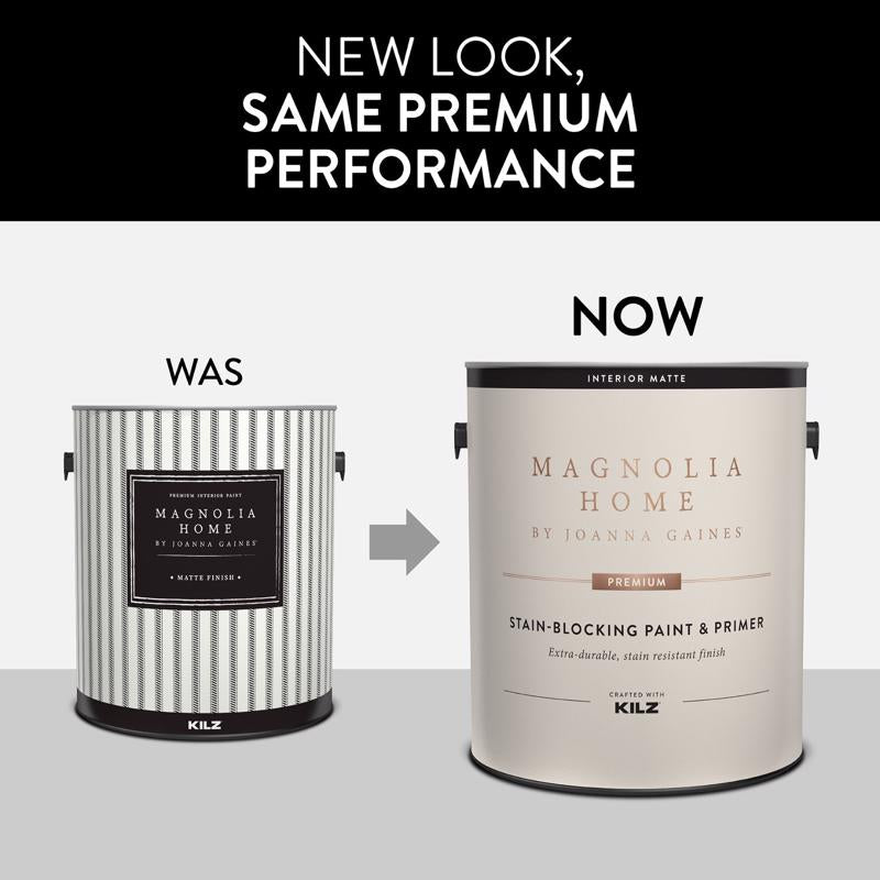 Magnolia Home by Joanna Gaines Matte Tint Base Base 3 Paint and Primer Interior 1 gal, Pack of 4