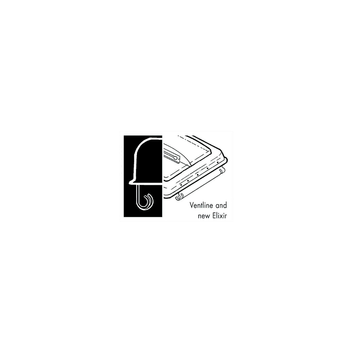 Camco Unbreakable Polycarbonate Elixer & Ventline Vent Lid 14″ x 14″, White