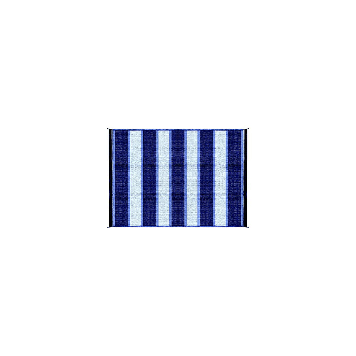 Open Air Stripe Awning Leisure Mat, 6' x 9' Blue