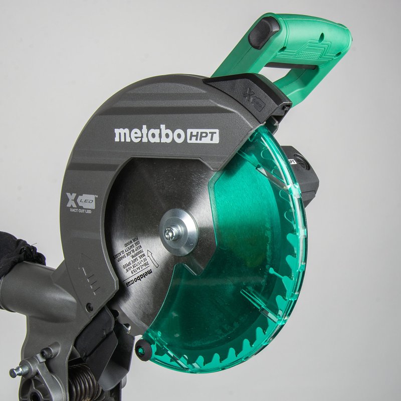 Metabo HPT C10FCG2M Single Bevel Compound Miter Saw, 10 in Dia Blade, 5000 rpm Speed, 52 deg Max Miter Angle