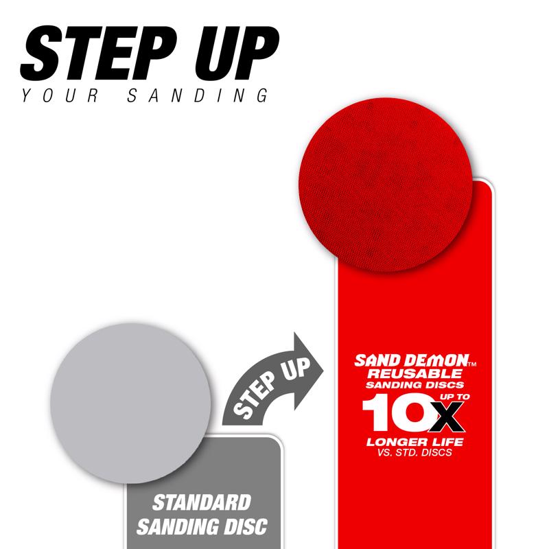 Diablo SandNet 5 in. Ceramic Blend Hook and Lock Sanding Disc 80 Grit Coarse 10 pk