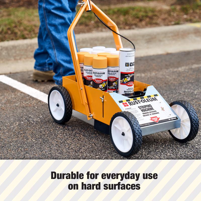 Rust-Oleum 13 in. W X 32 in. L Black/Yellow Plastic/Steel Striping Machine