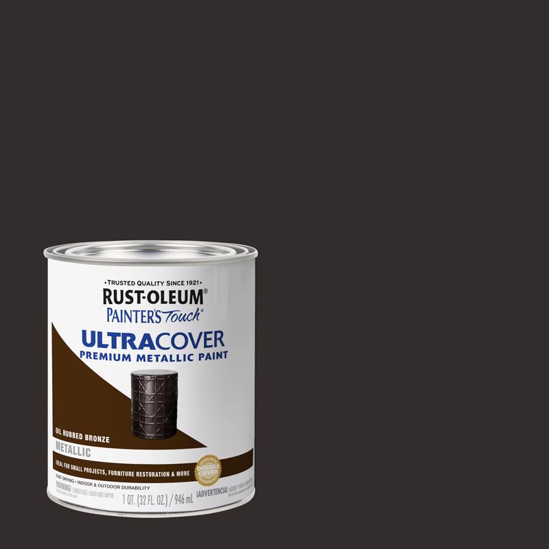 Rust-Oleum Painters Touch Ultra Cover Oil Rubbed Bronze Ultra Cover Paint 1 qt, Pack of 2