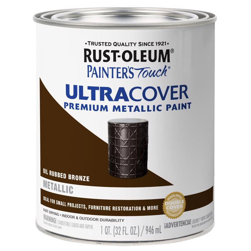 Rust-Oleum Painters Touch Ultra Cover Oil Rubbed Bronze Ultra Cover Paint 1 qt, Pack of 2
