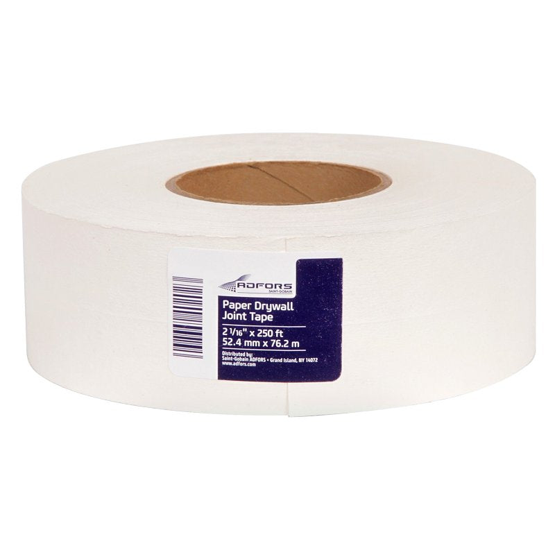 Adfors FDW9235-U Drywall Joint Tape, 250 ft L, 2 in W, White