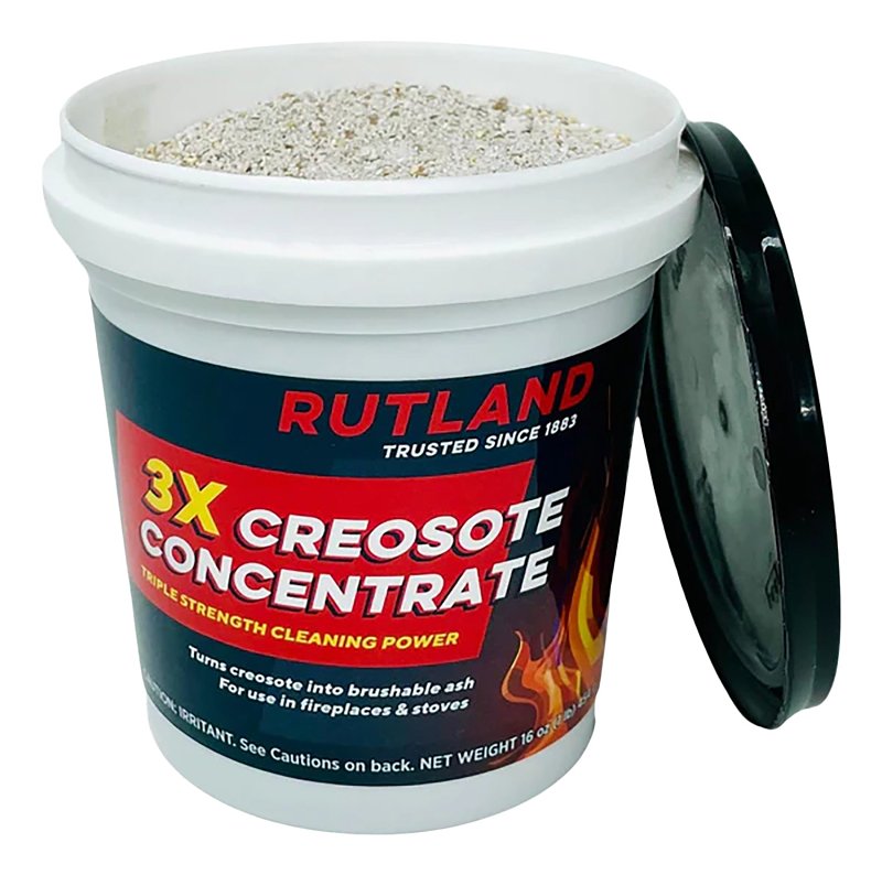 Rutland 19701 Creosote Remover Concentrate, Solid, White, 1 lb Tub, Pack of 12