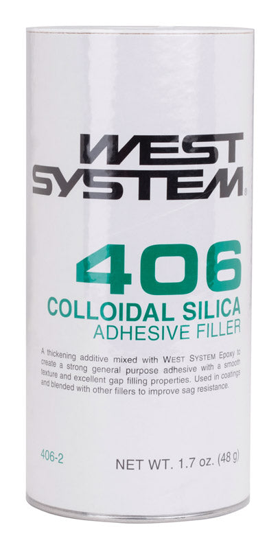 West System 406 Filler High Strength Colloidal Silica Off-White Adhesive Filler 1.7 oz