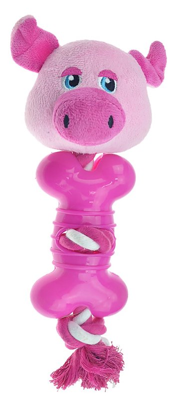 Pet Park Blvd US2216 15 Dog Toy, Ropers Toy, Pig