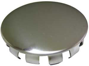 Plumb Pak PP815-11 Faucet Hole Cover, 1-1/2 in L x 1-1/2 in W Dimensions, Snap-In, Stainless Steel