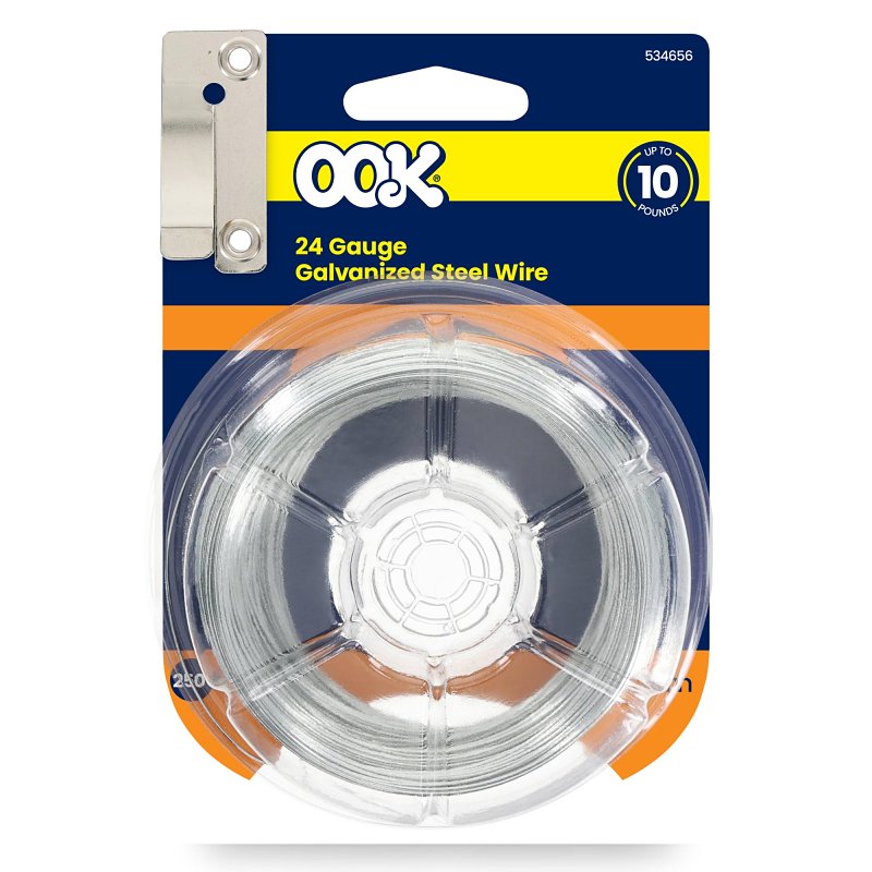 Hillman 50137 Utility Wire, 0.023 in Dia, 250 ft L, 24 ga Gauge, Steel, Galvanized