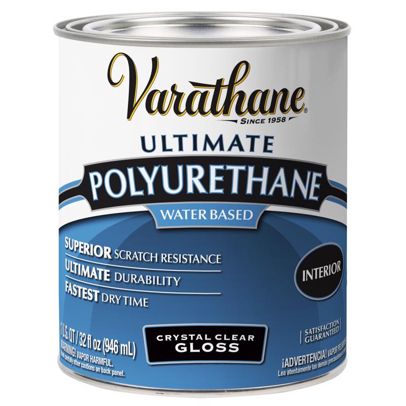 Varathane Interior Elite Diamond Finish Water Based Interior Semi-Gloss Crystal Clear Transparent 1, Pack of 2