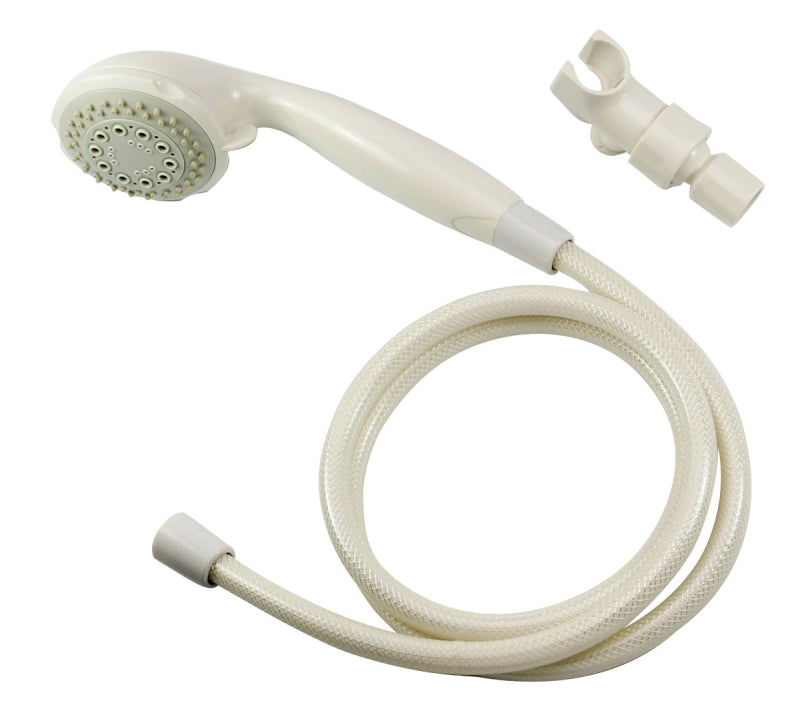 Boston Harbor HS00813WH Shower Head, 1.75 (6.6) 80 gpm (L/MIN) psi, 1/2-14 NPT Connection, Threaded, 3-Spray Function