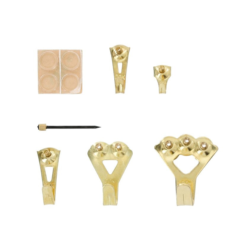 OOK 50918 Picture Hanging Kit, Steel, Gold, Brass