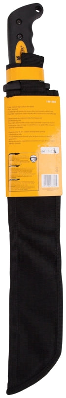 Landscapers Select JLO-006-N3L Machete, 23-1/2 in OAL, 18 in Blade, HCS Blade, Rubber Handle