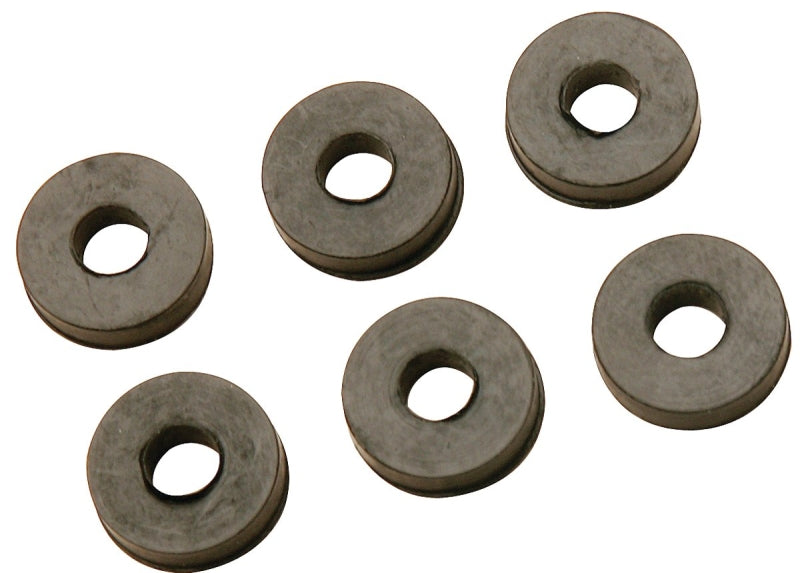 Plumb Pak PP805-36 Faucet Washer, Flat, 3/8L, 11/16 in Dia, Rubber, For: Sink and Faucets, Pack of 6