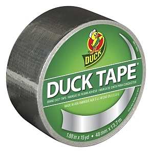 Duck 1303158 Duct Tape, Chrome, 8 mil Thick, 15 yd L, 1.88 in W