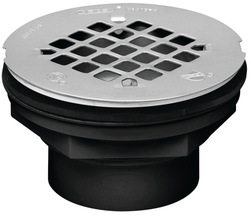 Oatey 101 PS Series 42086 Shower Drain, ABS, Black, For: 2 in SCH 40 DWV Pipes
