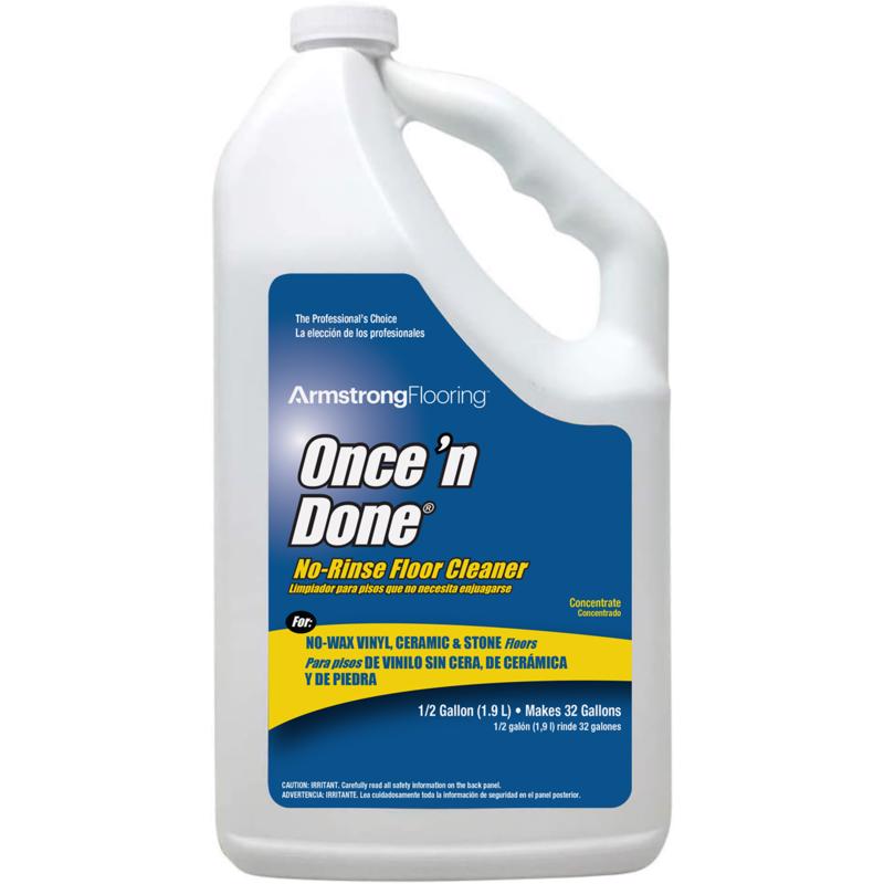 Armstrong Once'N Done Citrus Scent Floor Cleaner Liquid 1 gal, Pack of 4