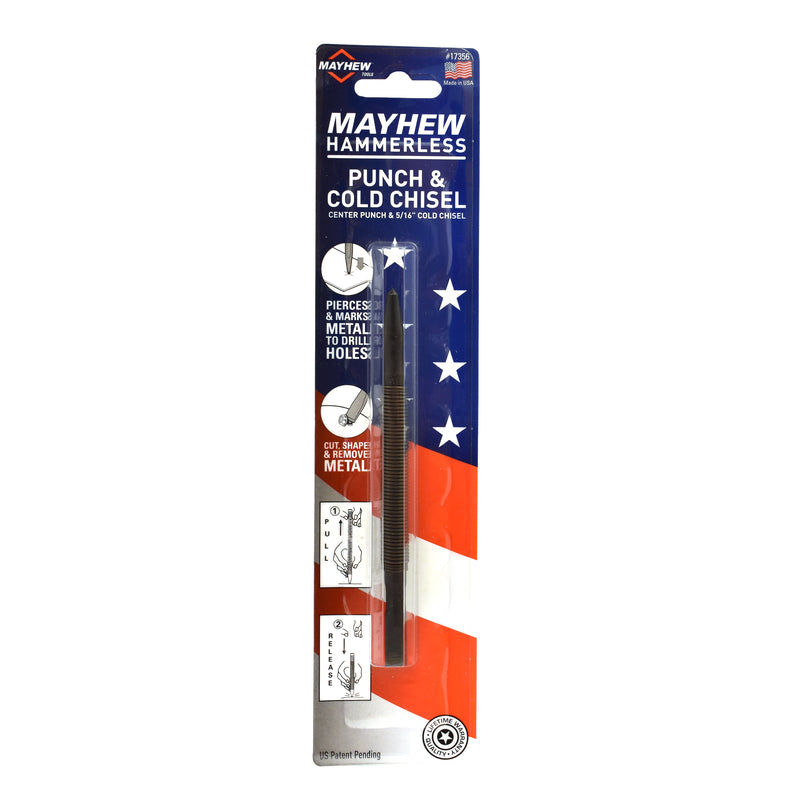 Mayhew Steel Center Punch and Cold Chisel 7-1/2 in. L 1 pc
