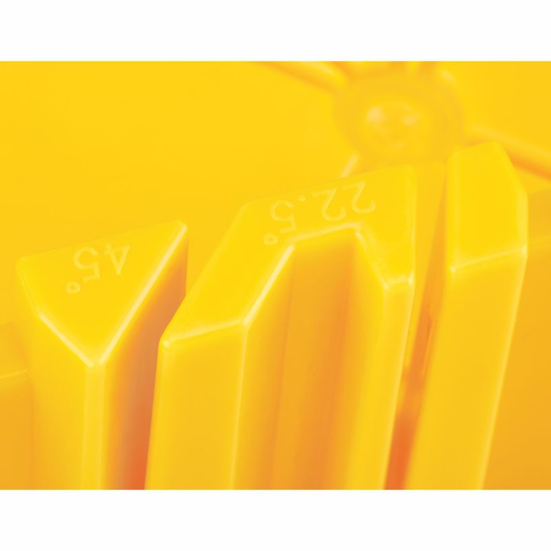 Stanley 11 in. L X 3.6 in. W Plastic Miter Box with Saw Yellow 1 pc