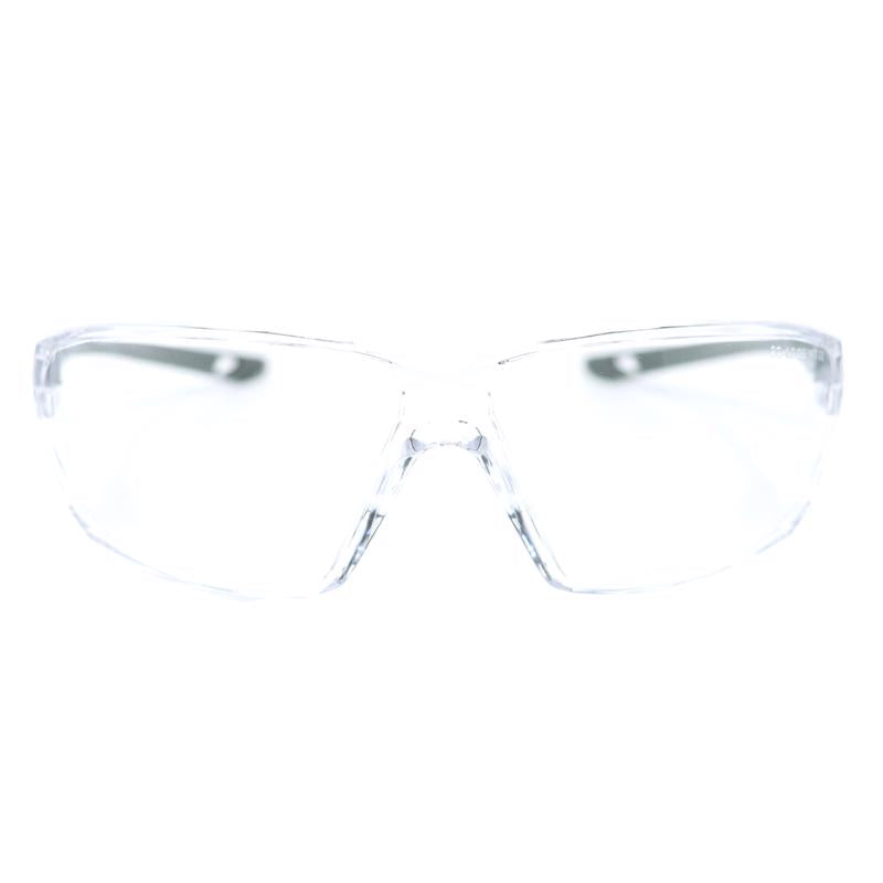 General Electric 03 Series Impact-Resistant Safety Glasses Clear Lens Gray Frame 1 pk