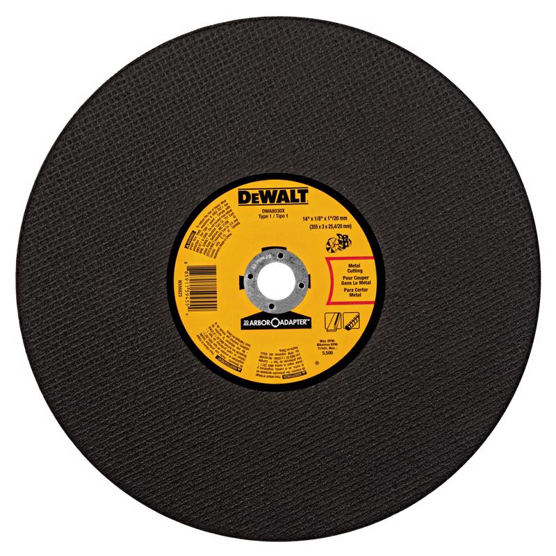 DeWalt 14 in. D X 20 mm Aluminum Oxide Cut-Off Wheel 1 pk