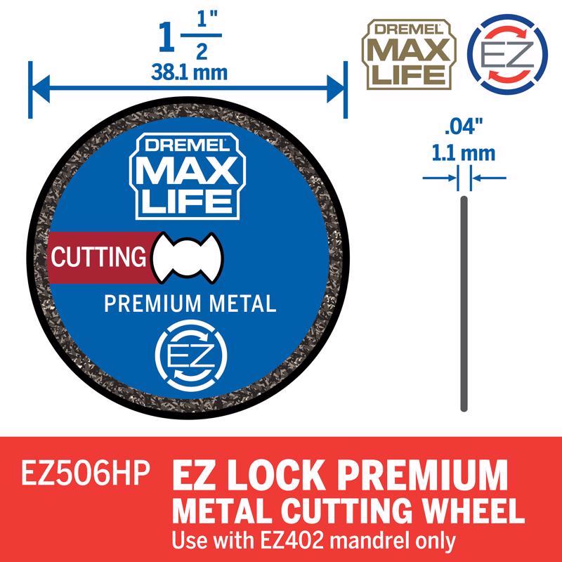 Dremel 1-1/2 in. X 0.40 in. W Metal Round Cutting Wheel 1 pk