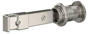 National Hardware N700-151 Barn Door Lock, Steel/Zinc, Satin Nickel
