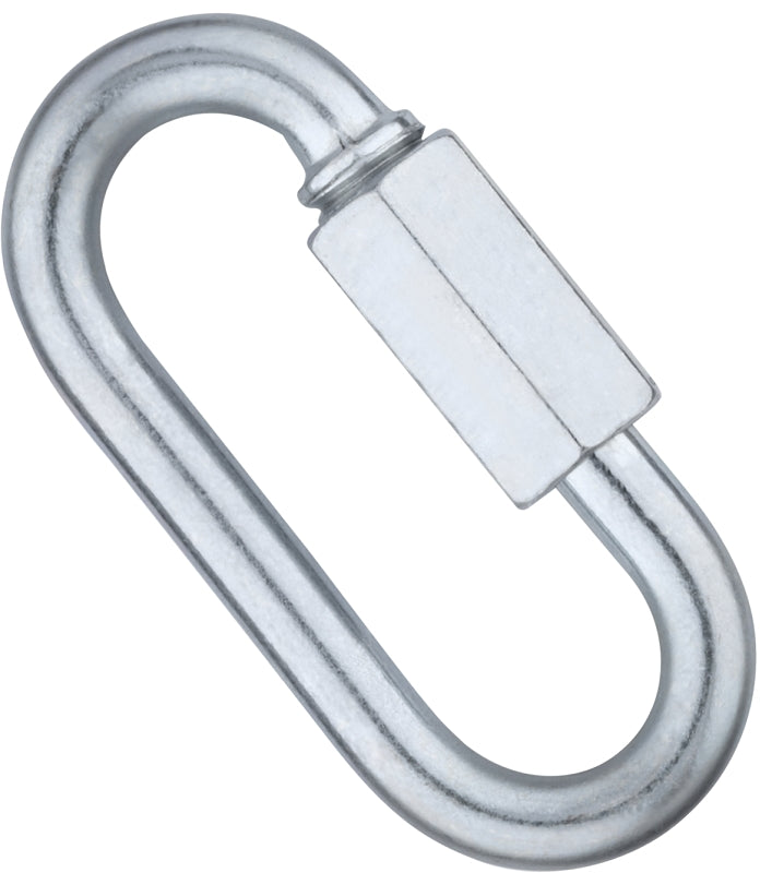 National Hardware N889-011 Quick Link, 1/4 in Trade, 880 lb Working Load, Steel, Zinc-Plated