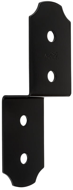 National Hardware Hartley 1219BC Series N800-006 Joist Tie, 9-1/2 in L, 3 in W, Steel, Powder-Coated/Storm Shine, Black