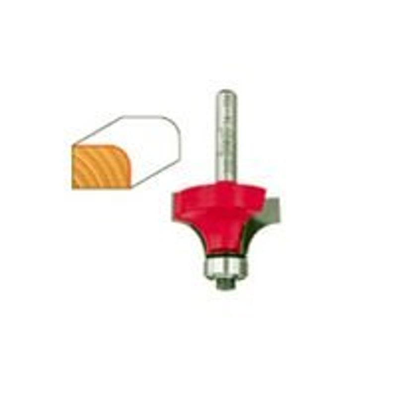 Freud 34-124 Series Router Bit, 1/2 in Dia, 1-1/4 in Dia Cutter, 2-5/8 in OAL, 1/2 in Dia Shank, 4-Cutter, Carbide