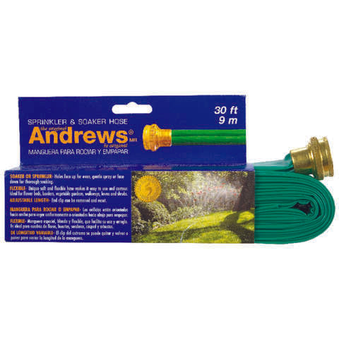 Andrews 1 in. D X 30 ft. L Medium Duty Sprinkler/Soaker Hose
