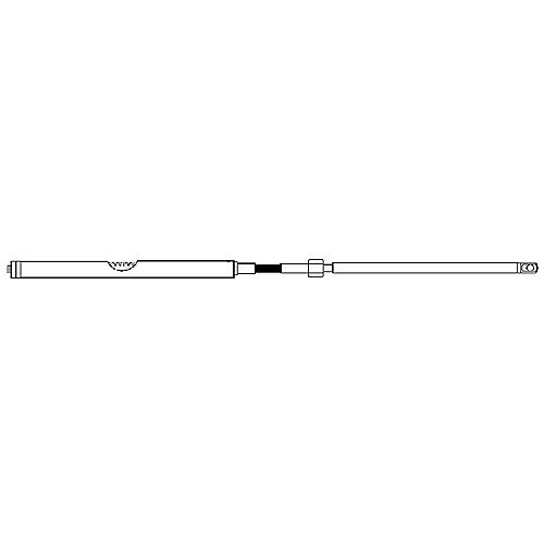 UFLEX M86 Universal Rack & Pinion Steering Cable (Replaces UFLEX, Morse Command 200 or Teleflex SSC124), 11'