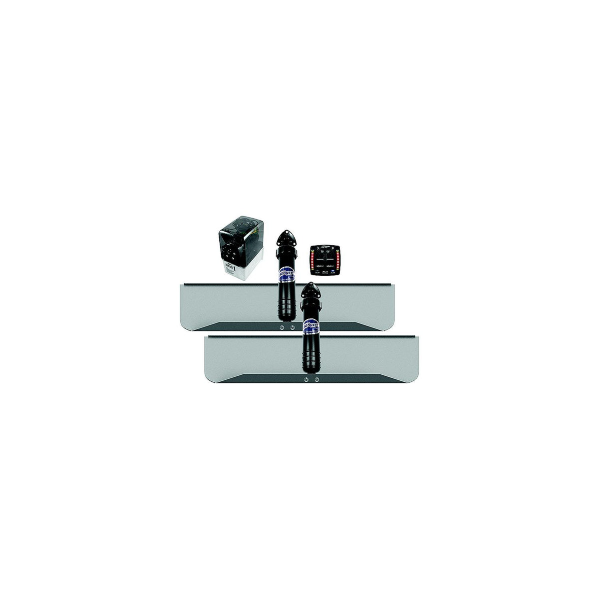 Bennett 309OBI Classic Hydraulic Trim Tab Kit With OBI9000H Integrated Helm Control, 30″ x 9″