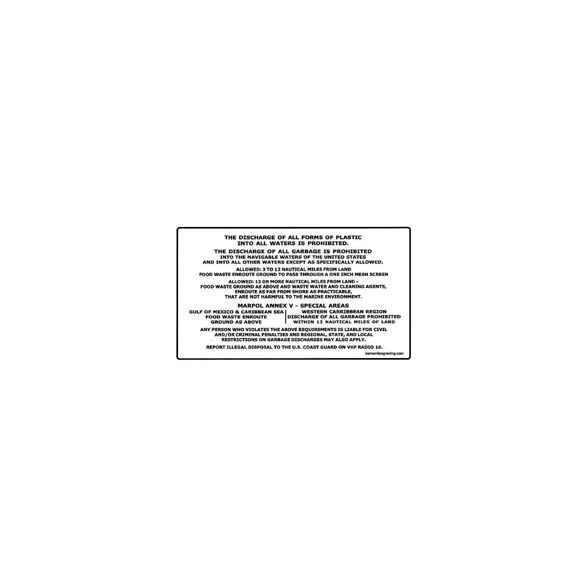Pollution Prevention Label