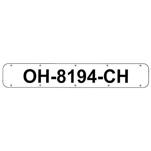 24″ Pressure Sensitive Boat Registration Plates