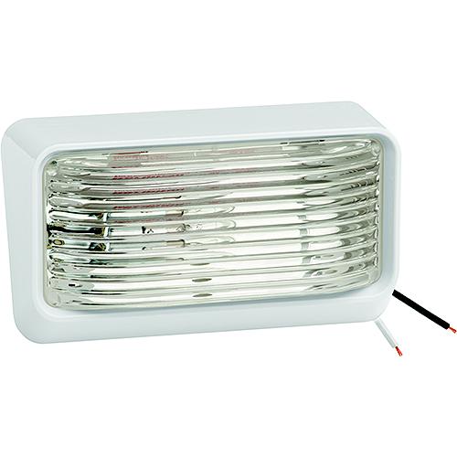 Bargman #78 12V Porch/Utility Light, White w/Clear Lens, Bulk Pack