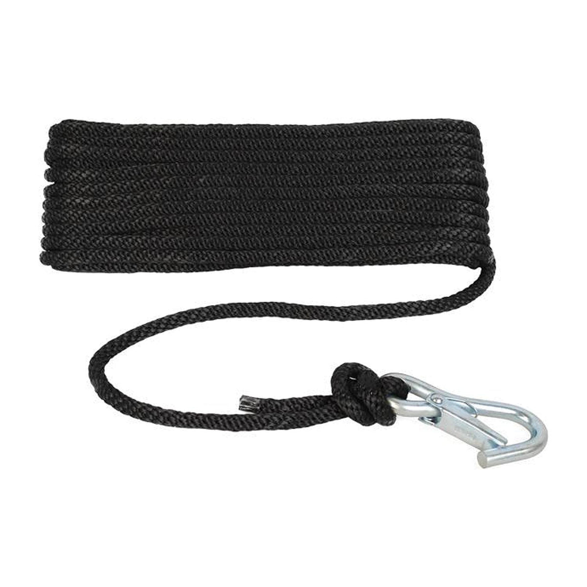 Attwood Solid Braid MFP Anchor Line, 3/8 x 50' Black