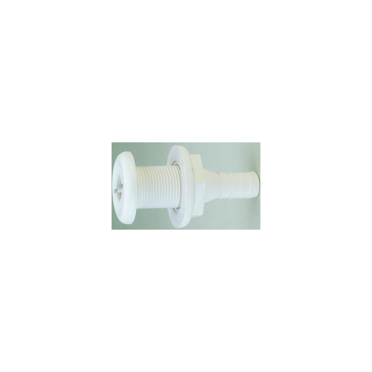 Attwood Thru Hull Connector For Hose, White - 3/4″