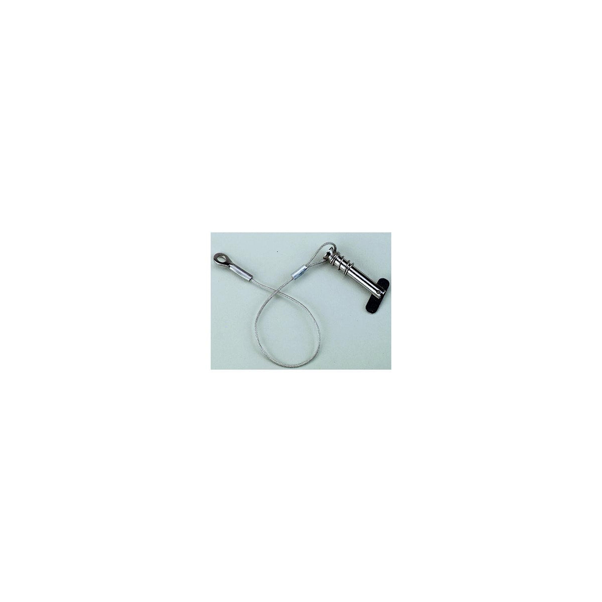 Tethered 1/4″ Spring-Loaded Clevis Pin, Stainless Steel