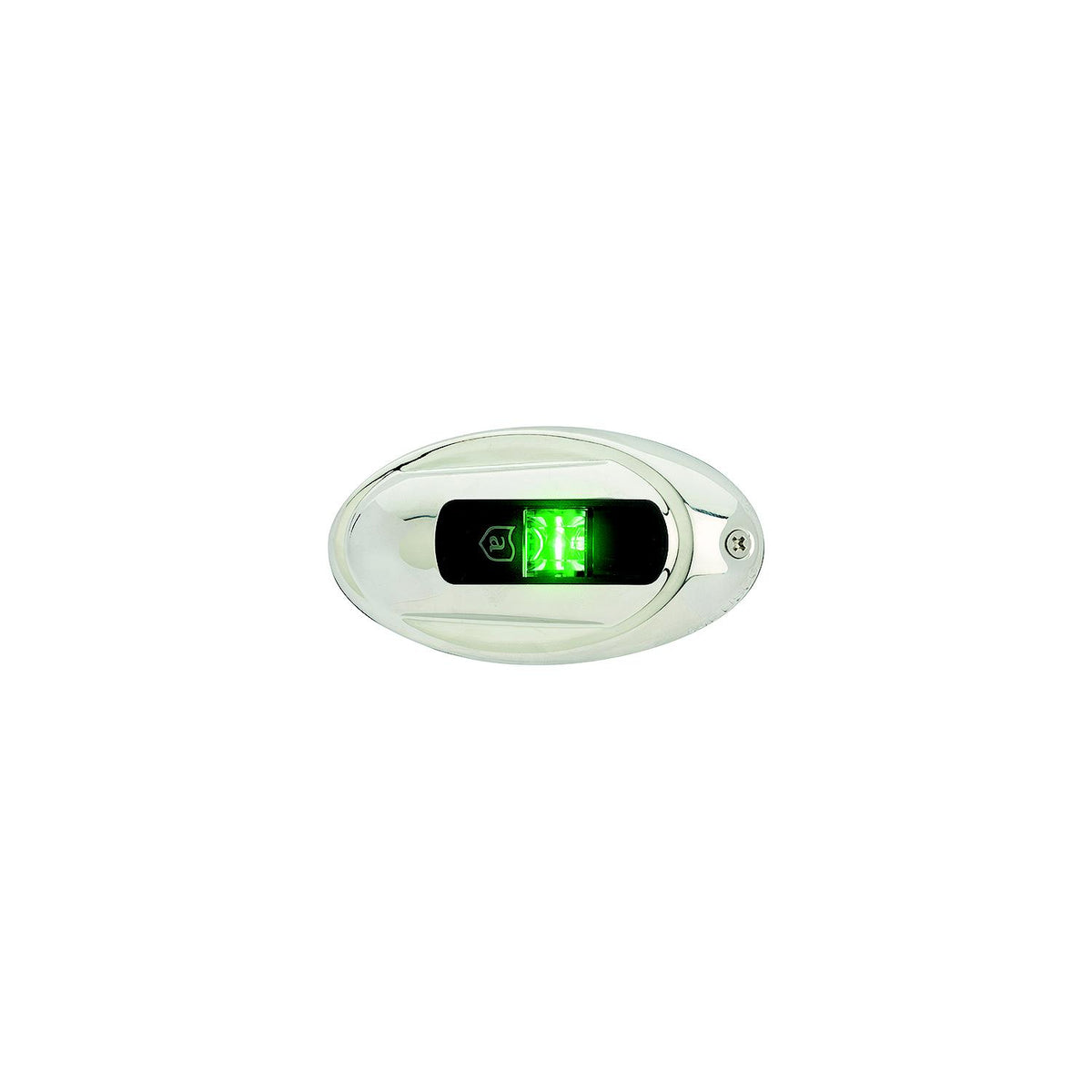 Attwood LightArmor LED Vertical Surface Mount Starboard Side Light, Oval