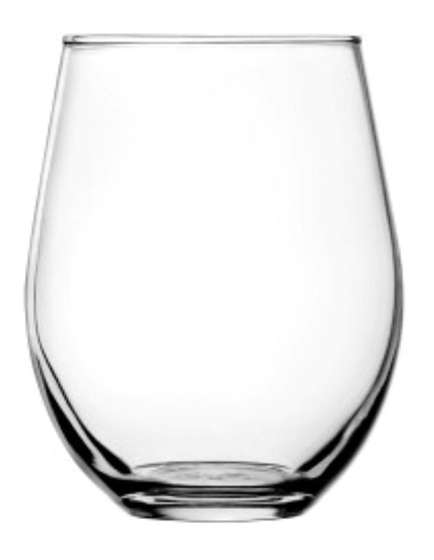 Anchor Hocking 95142 Stemless Glass Set, 20 oz Capacity, Glass, Clear, Dishwasher Safe: Yes