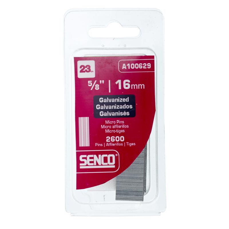 Senco 5/8 in. L X 23 Ga. Straight Strip Galvanized Micro Pins 2,600 pk